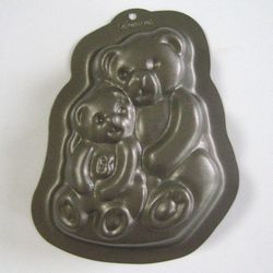 くまの親子 baking mould