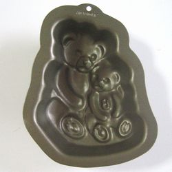 くまの親子 baking mould