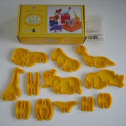 3-D Zoo Animals Cookie Cutter