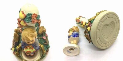 画像1: Hummel Goebel/ハートと小鳥*お花を持った女の子/cookie stamp 