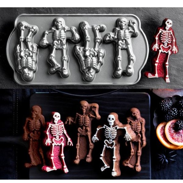 画像1: 【直輸入/数量限定】Spooky Skeleton Pan/不気味な骸骨ケーキパン (1)