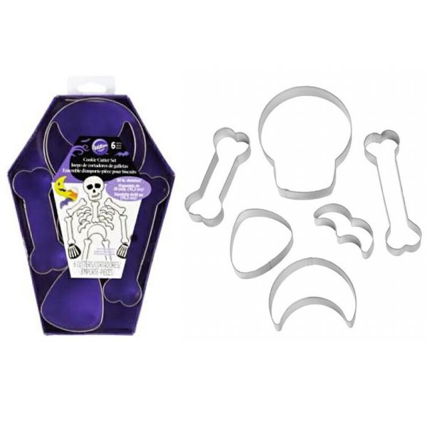 画像1: スケルトン骸骨 cookie cutter set (1)