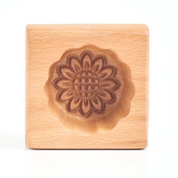 画像1: 【30％OFF/ＳＡＬＥ】ひまわり*wood mooncake mold (1)