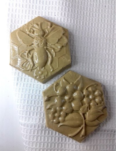画像1: 蜜蜂＆お花 *plastic cookie stamp