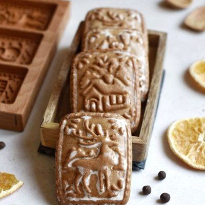 画像1: ハウス/house *wood gingerbread cookie mold