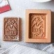 画像1: ハウス/house *wood gingerbread cookie mold (1)