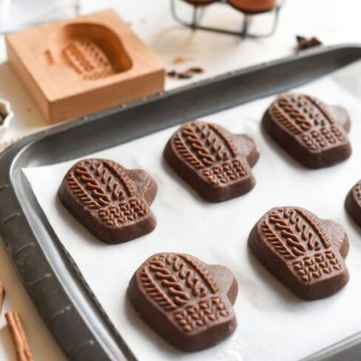 画像1: ミトン＜手袋＞＜その２＞*wood gingerbread cookie mold