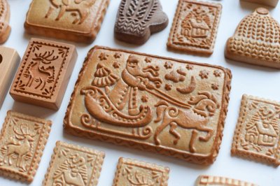 画像3: SANTA CLAUS/サンタクロース *wood gingerbread cookie mold