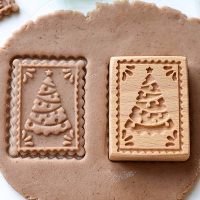 画像2: ツリー *wood cookie stamp