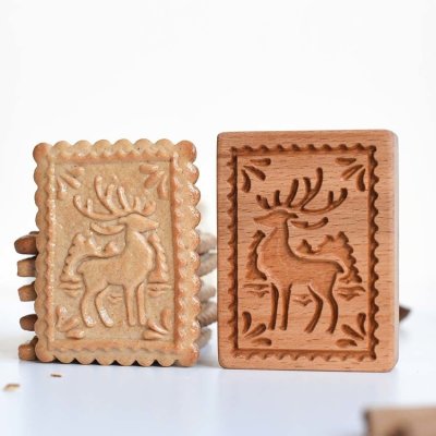 画像1: トナカイ *wood cookie stamp