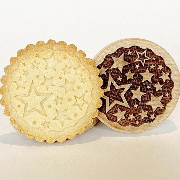 画像1: 星/star*wood cookie stamp (1)