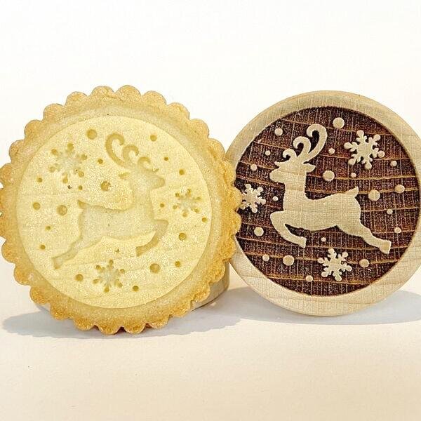 画像1: トナカイ/Reindeer*wood cookie stamp (1)