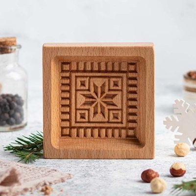 画像1: モチーフ*wood gingerbread cookie mold