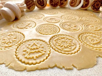 画像2: Norwegian pattern*wood cookie stamp