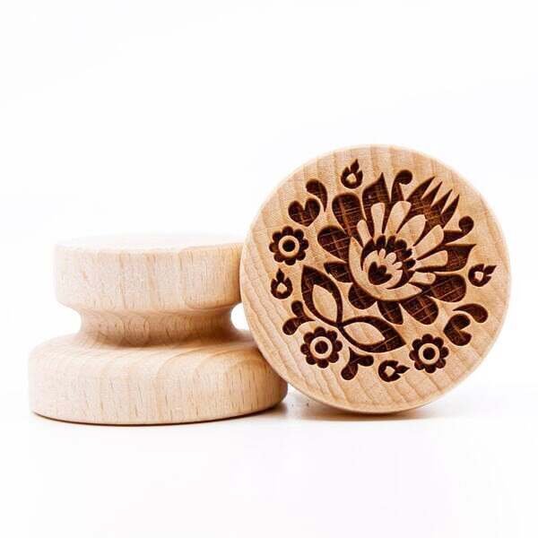 画像1: お花/Folk Flower*wood cookie stamp (1)