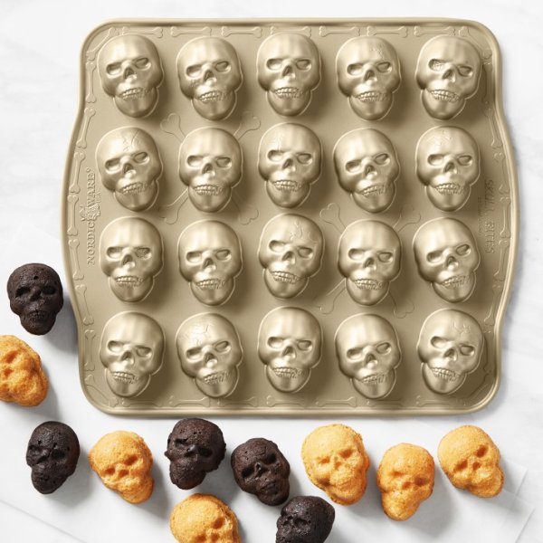 画像1: Skull Bitelet Pan/骸骨miniケーキパン (1)