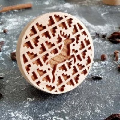 画像1: トナカイ/reindeer*wood cookie stamp