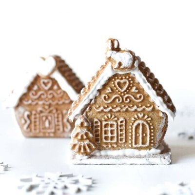 画像3: ★☆送料無料☆★Gingerbread House/ジンジャーハウス＜2枚組＞ *wood gingerbread cookie mold