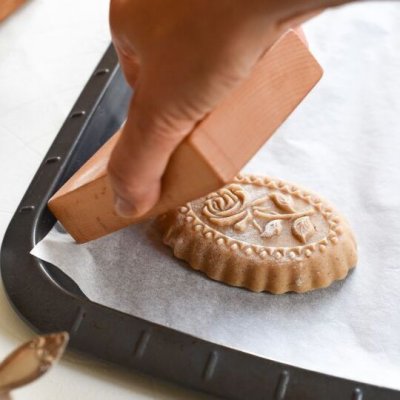 画像1: 薔薇withフレーム*wood gingerbread cookie mold