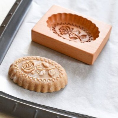 画像2: 薔薇withフレーム*wood gingerbread cookie mold