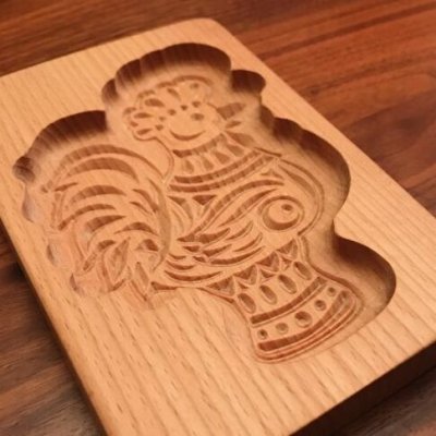 画像1: 雄鶏*wood gingerbread cookie mold