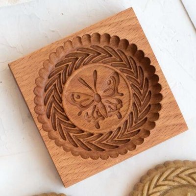 画像1: 蝶々*wood gingerbread cookie mold