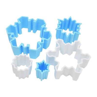 画像1: 【30％OFF/ＳＡＬＥ】雪の結晶/SNOWFLAKE＜サックス・白＞★プラスティック★＜5size＞