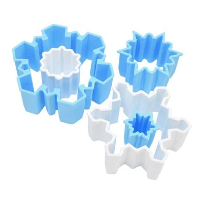 画像2: 【30％OFF/ＳＡＬＥ】雪の結晶/SNOWFLAKE＜サックス・白＞★プラスティック★＜5size＞