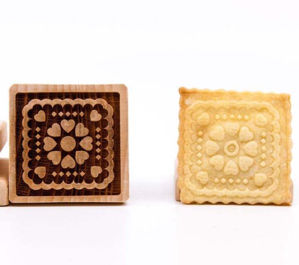 画像1: 【20％OFF/ＳＡＬＥ】お花のモチーフ*wood cookie stamp (1)