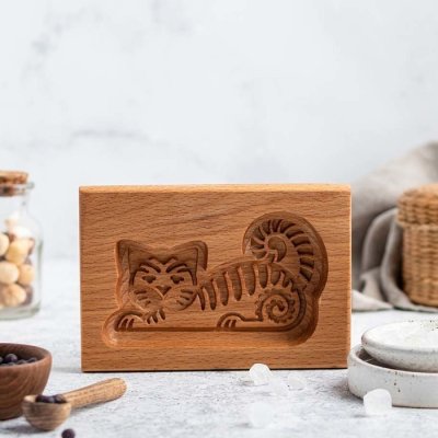 画像1: 猫ちゃん*wood gingerbread cookie mold