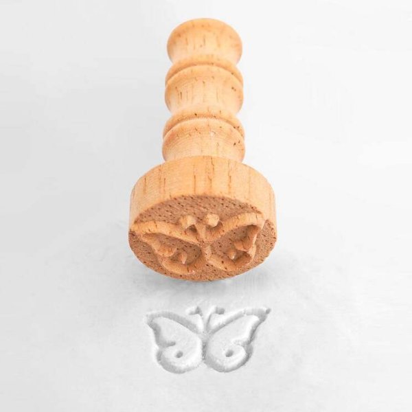 画像1: 蝶々*wood mini cookie stamp (1)