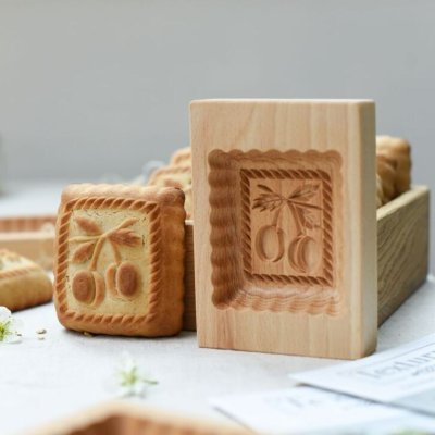 画像1: サクランボ *wood gingerbread cookie mold