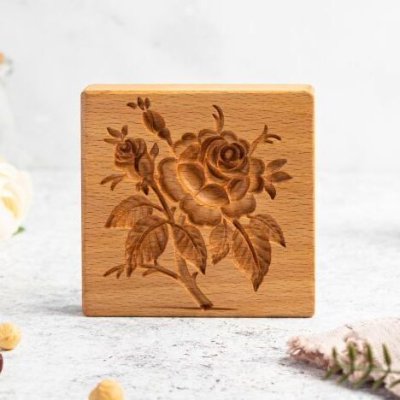 画像1: 薔薇/Rose*wood gingerbread cookie mold