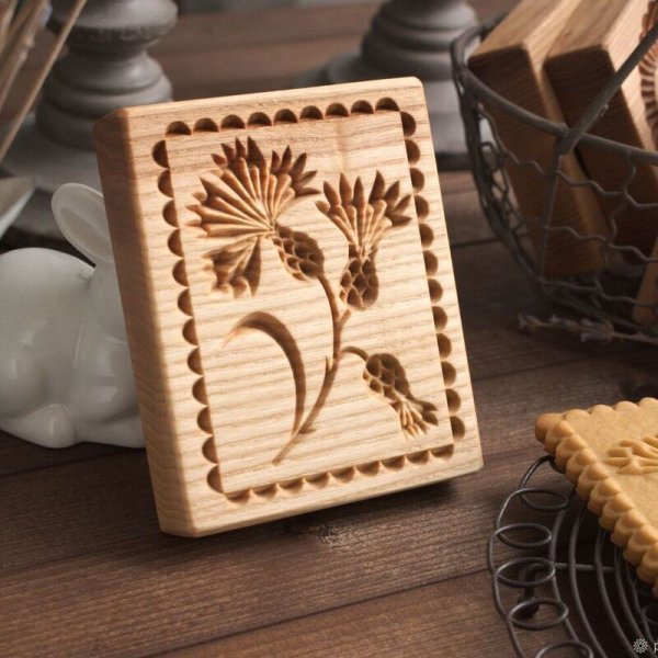 画像1: アザミ*thistle/wood cookie stamp (1)
