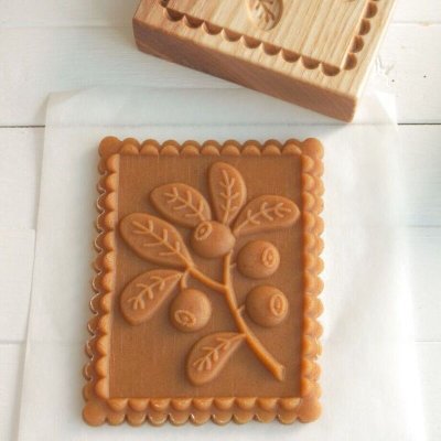 画像1: ブルーベリー*blueberry/wood cookie stamp