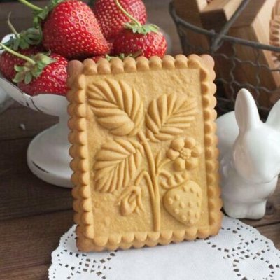 画像1: イチゴ* strawberry/wood cookie stamp