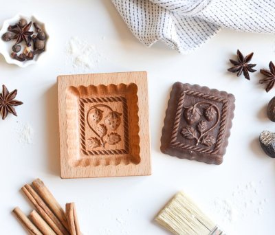 画像2: イチゴ*wood gingerbread cookie mold