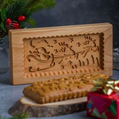 画像2: サンタとトナカイ *wood gingerbread cookie mold