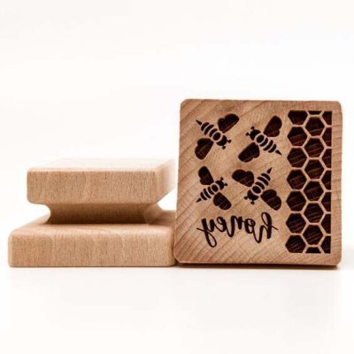 画像1: 蜜蜂/honey*wood cookie stamp