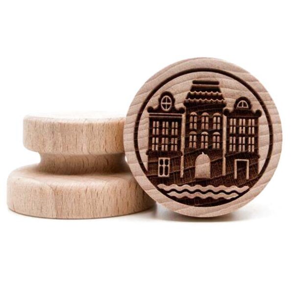 画像1: 街の風景*wood cookie stamp (1)