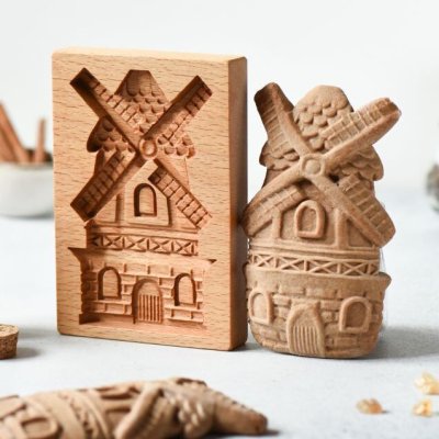 画像1: 風車*wood gingerbread cookie mold