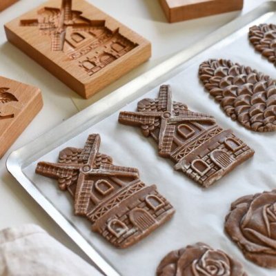 画像2: 風車*wood gingerbread cookie mold