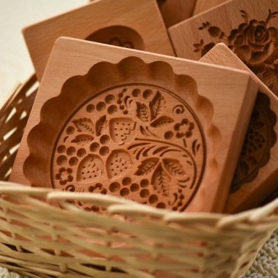 画像2: ストロベリー/Strawberry*wood gingerbread cookie mold