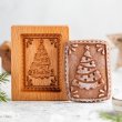 画像1: クリスマスツリー/christmas tree *wood gingerbread cookie mold (1)