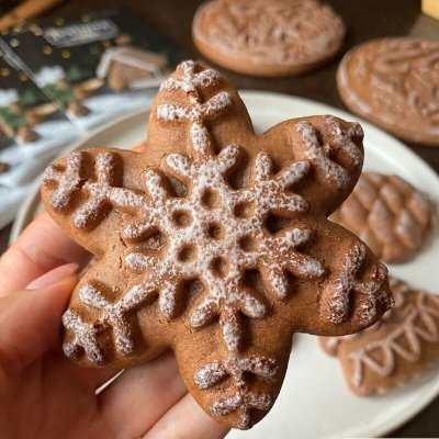 画像2: 雪の結晶*wood gingerbread cookie mold