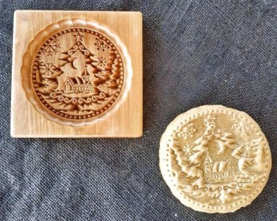 画像3: クリスマスツリーと教会*wood gingerbread cookie mold