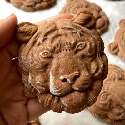 画像2: タイガー*wood gingerbread cookie mold