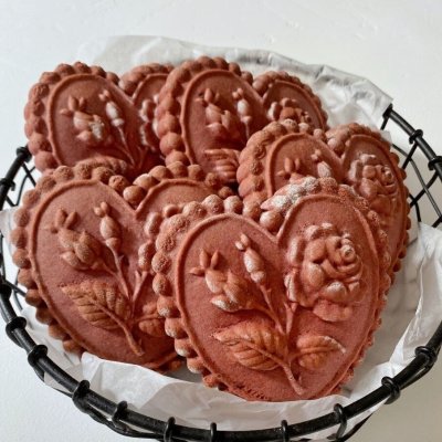 画像3: 薔薇とハート*wood gingerbread cookie mold