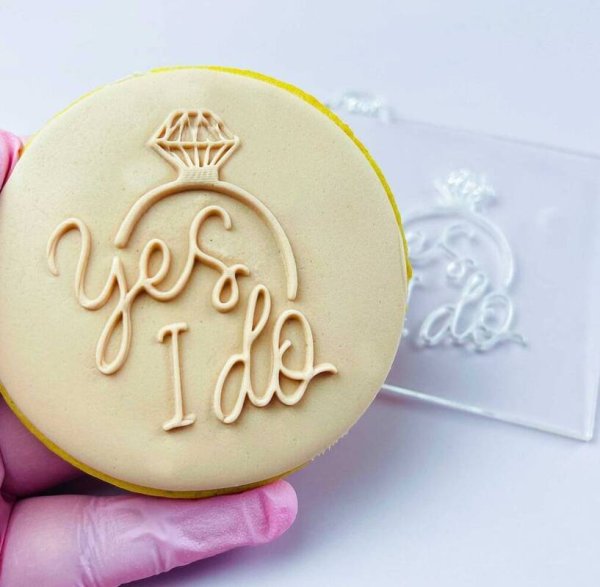 画像1: Yes I do*結婚指輪/fondant cookie stamp (1)