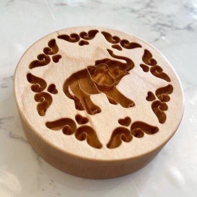 画像2: ぞうさん/Elephant*wood cookie mold